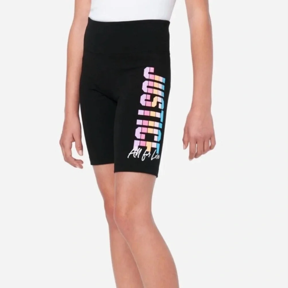 ☀️ NWT Justice All For Love Bike Shorts L (12/14)